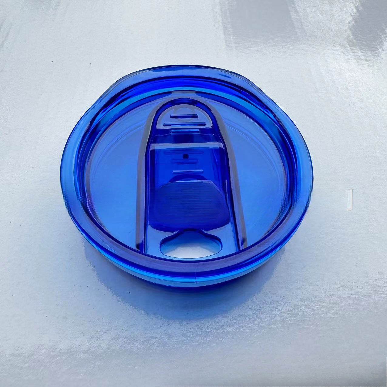 Wholesale 50pcs Glass Colored Stainless Steel Plastic Push Cup Lid